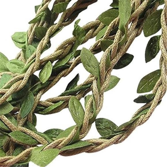10M Artificial Vine Fake Foliage Leaf Plant Garland Rustic Wedding Home Decor - Picture 1 of 4